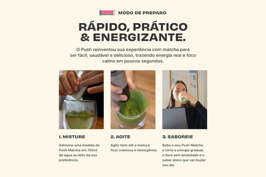 Push Matcha Latte — Baunilha · Sachê Unidade