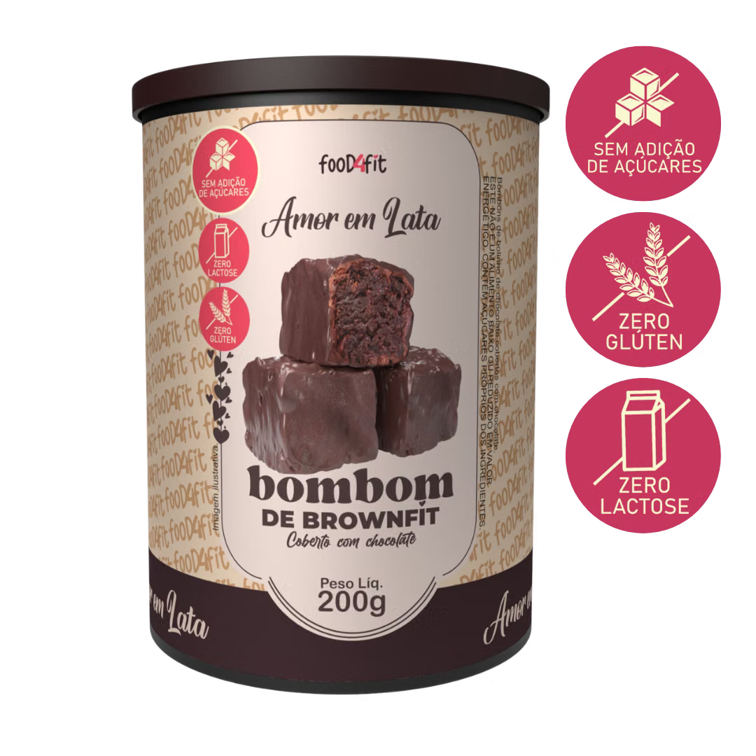 Bombom de Brownie Zero Açúcar 200g