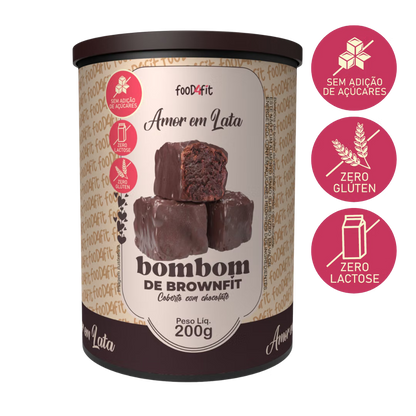 Bombom de Brownie Zero Açúcar 200g