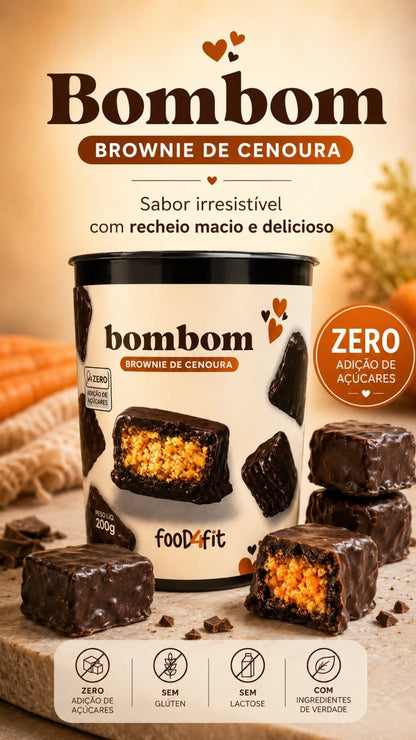 Bombom de Cenoura com Cobertura de Chocolate Meio Amargo 200g