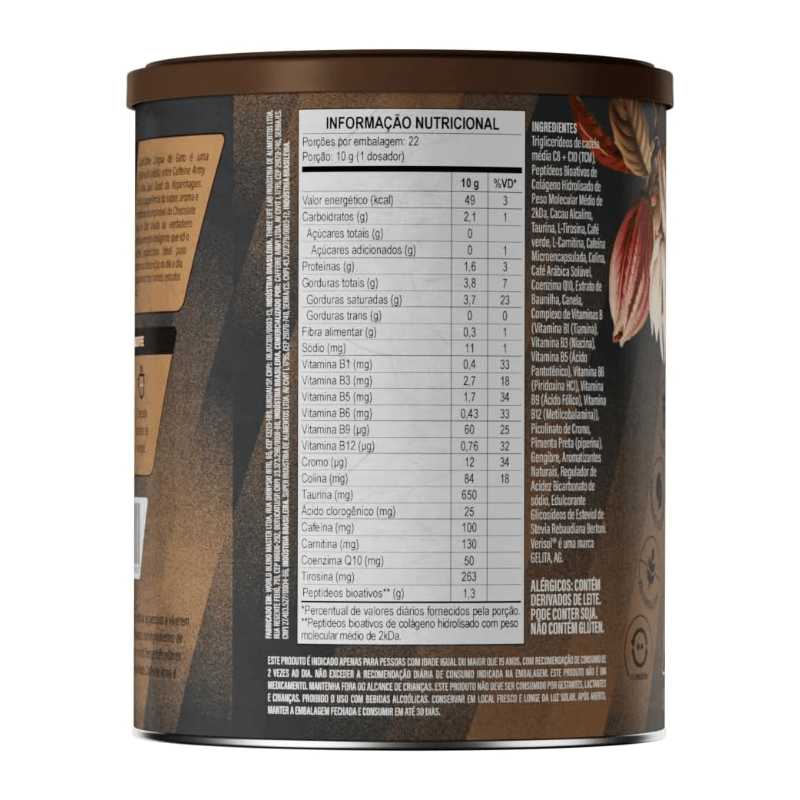 SuperCoffee Chocolate Língua de Gato – 220g