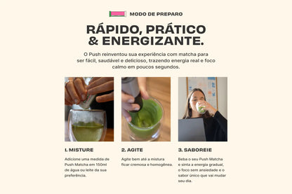 Push Matcha Latte — Baunilha · Sachê Unidade
