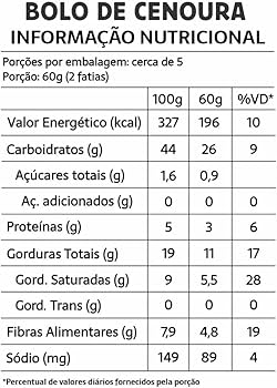 Bolo de Cenoura com Cobertura de Chocolate Belive – 290g