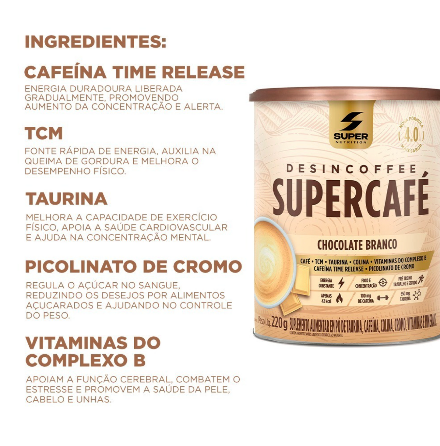 Supercafé de Chocolate Branco