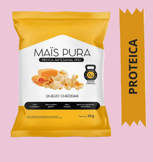 Pipoca Queijo Cheddar PRO - 50g