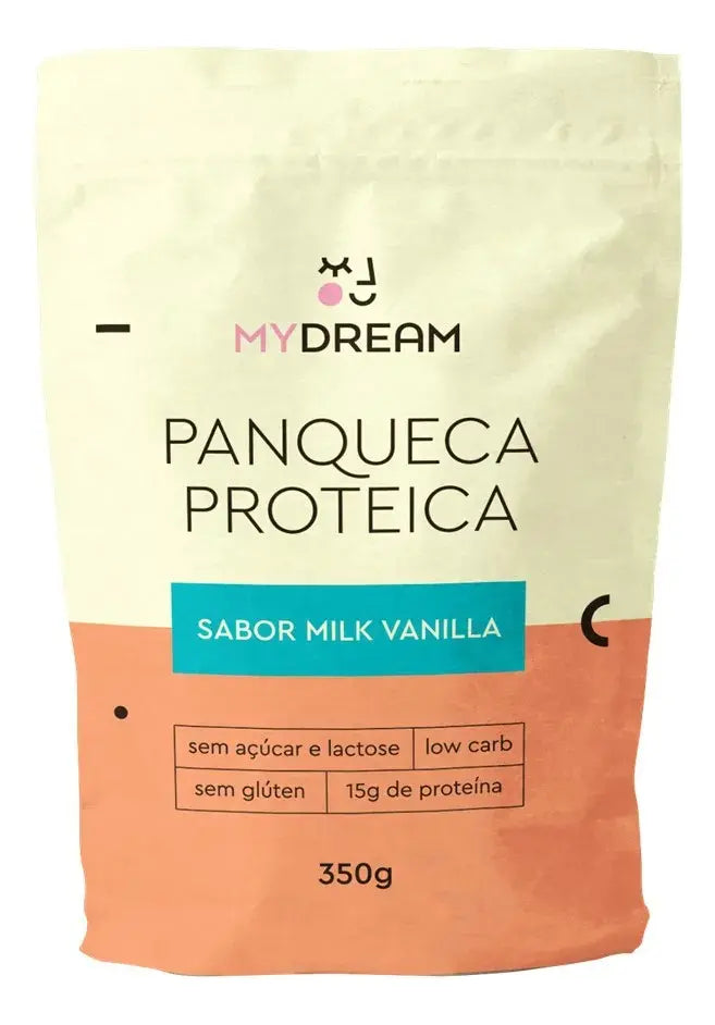 Panqueca Proteica Sem Açúcar Milk Vanilla 350g - My Dream