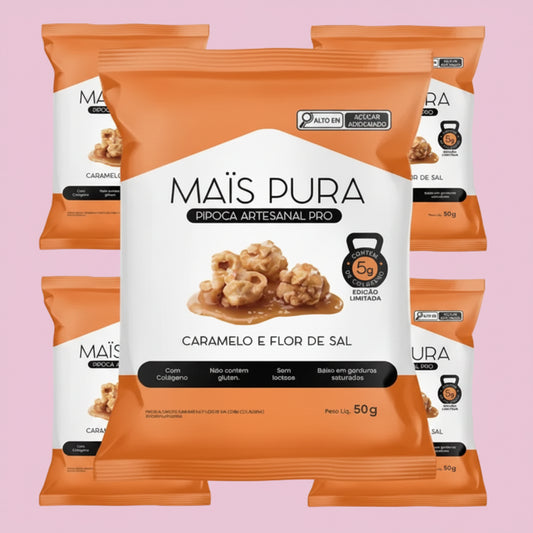 Pipoca Caramelo & Flor de Sal PRO — Mais Pura · 50g