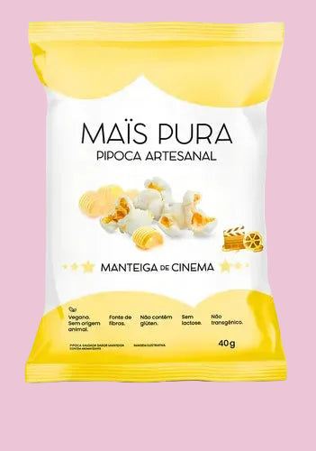 Pipoca Manteiga de Cinema — Mais Pura 40g