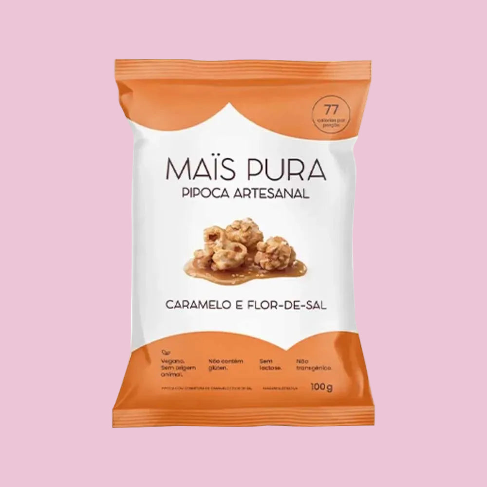 Pipoca Caramelo & Flor de Sal - 100g