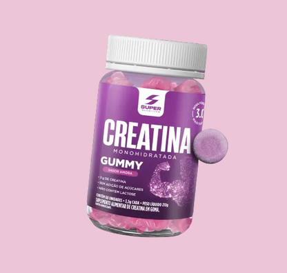 Super Gummy Creatina Sabor Amora (60 gomas)